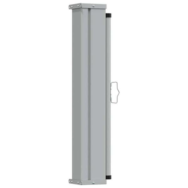 Infällbar sidomarkis 80x300 cm svart