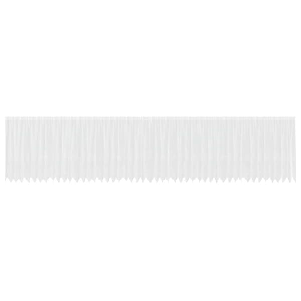 Spetsgardin med gardiner Vit 1200 x 140 cm Polyester
