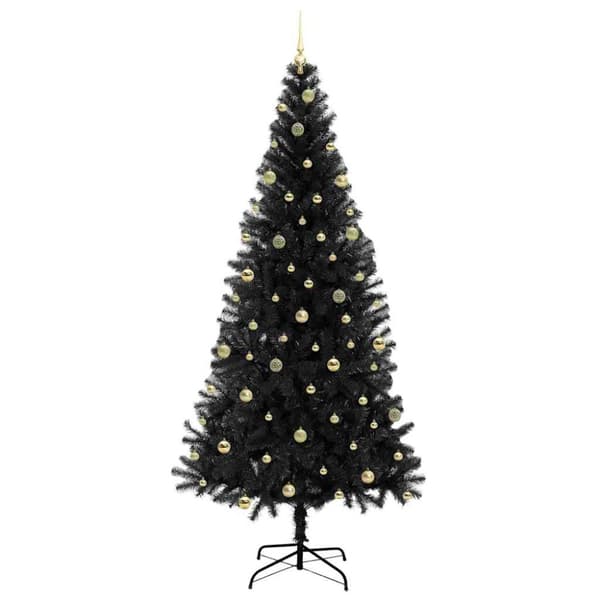 Julgran Svart 240 cm PVC