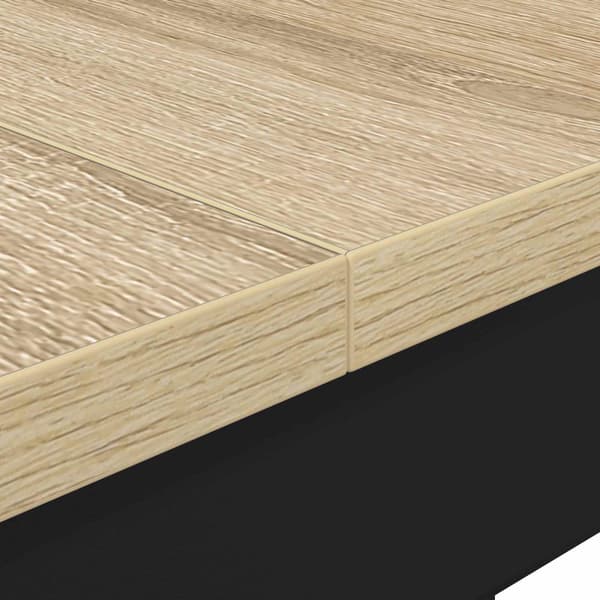 Matbord 150 x 90 x 75 cm Konstruerat trä Sonoma-ek Rektangulär