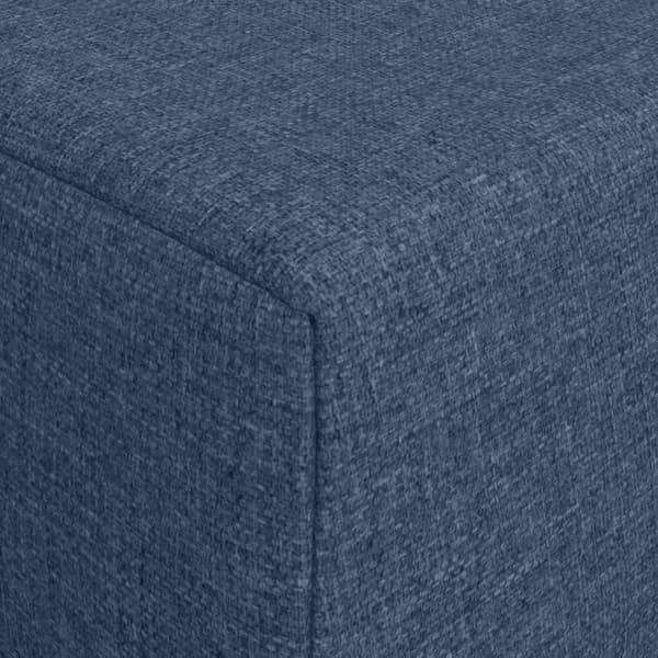Fällbar Soffbed Blå 200 x 70 x 10 cm Tyg