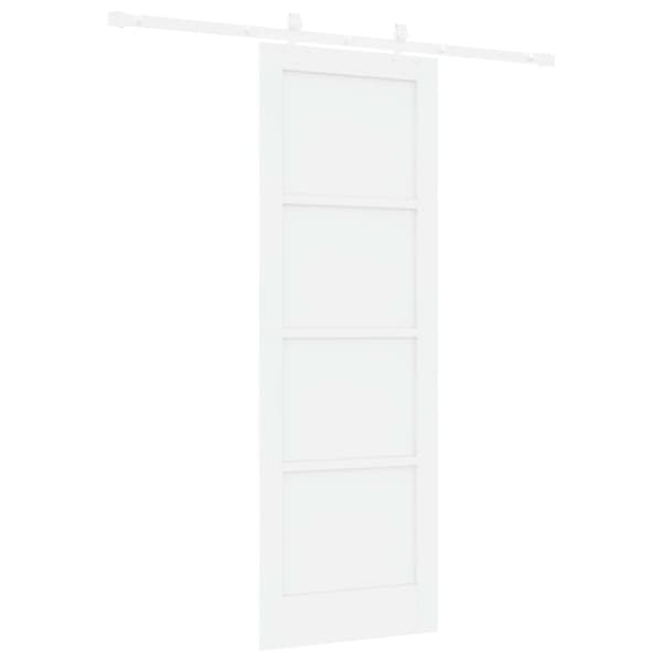 Skjutdörr 73,5 x 211 cm Konstruerat trä Vit