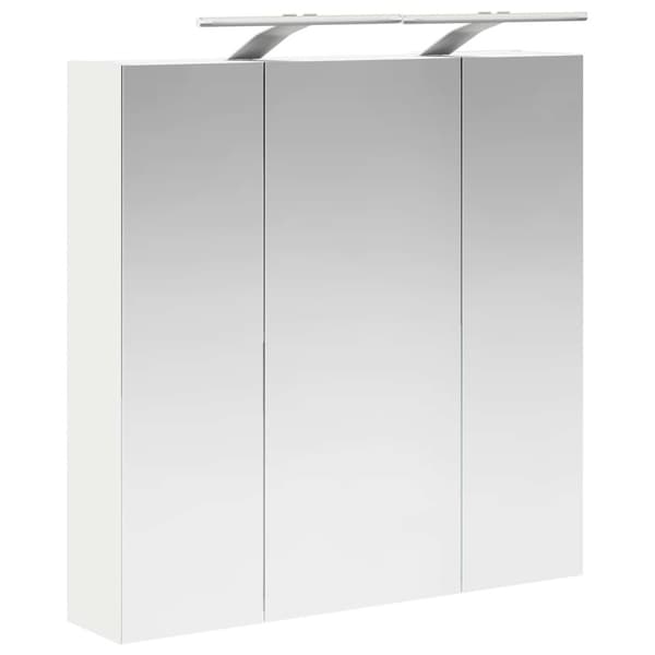 Badrumsspegelskåp Vit 70 x 14,5 x 70 cm Konstruerat trä
