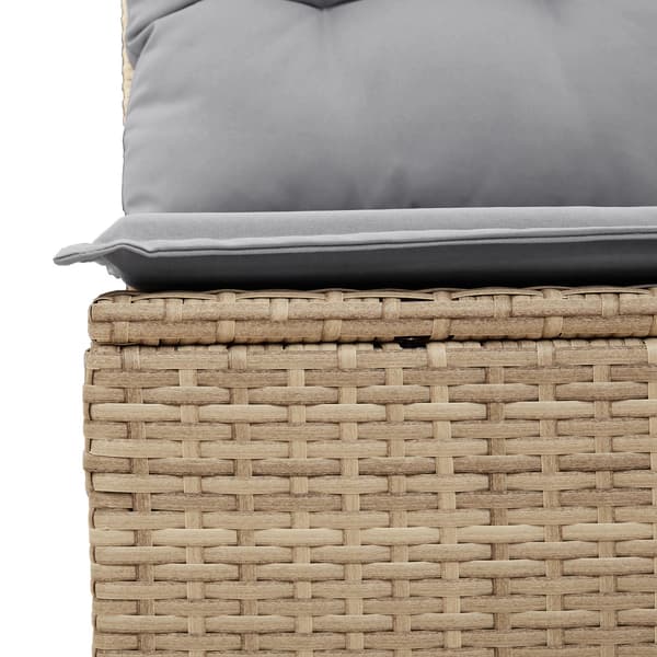Trädgårdsoffset 13 pcs Beige konstrotting