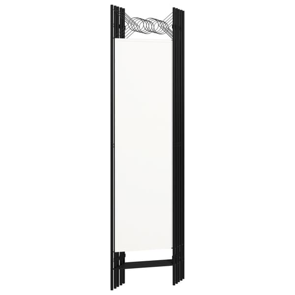 Rumsavdelare 5 paneler vit 200x180 cm
