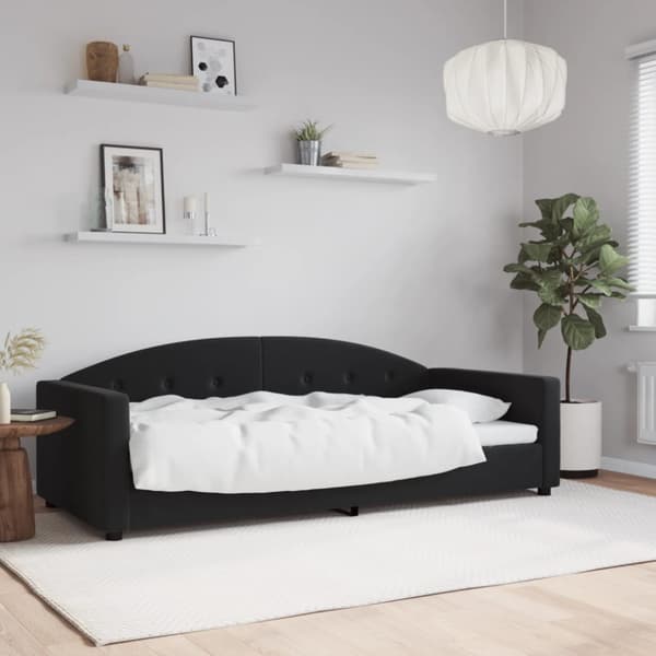 Dagbädd svart 90x200 cm sammet