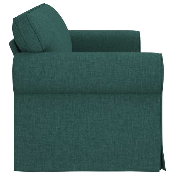Soffa Mörkgrön 215 x 82 x 80 cm tyg