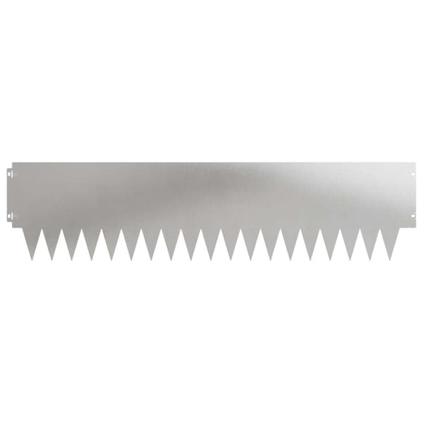 Kant för gräsmatta 30 pcs 103 x 25 cm metall Silver