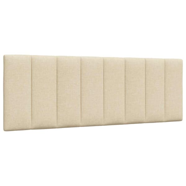 Bed Frame without Mattress "Hanko" Cream 140x200cm Fabric