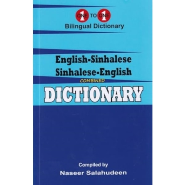 English-Sinhalese & Sinhalese-English One-to-One Dictionary (häftad, eng)