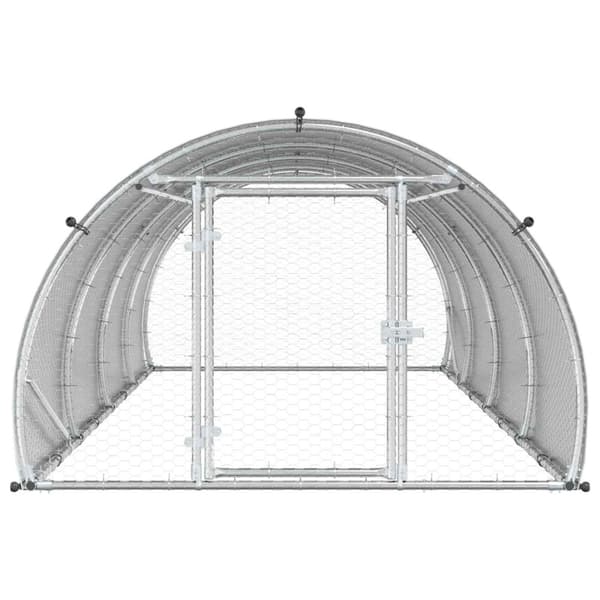 Hönsgård Silver 400 x 150 x 100 cm Galvaniserat stål