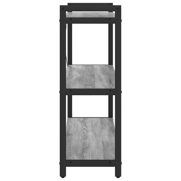 Hyllsystem Grå sonoma 80 x 30 x 85 cm Konstruerat trä