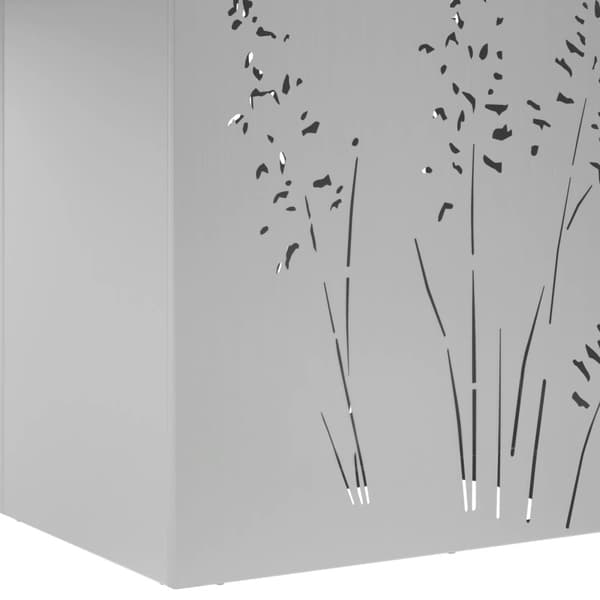 Trädgårdsplanterare 2 st Silver 50 x 30 x 75 cm