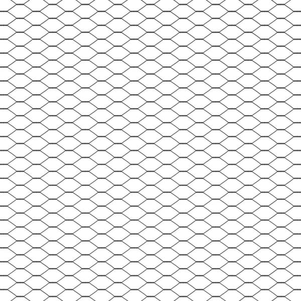 Hexagonstängsel Grå 1,4 x 10 m PVC