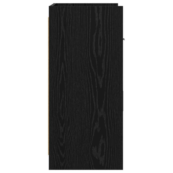 Sideboard Svart ek 75 x 36 x 80 cm Konstruerat trä
