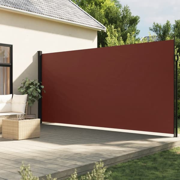 Indragbar sidomarkis brun 220x300 cm