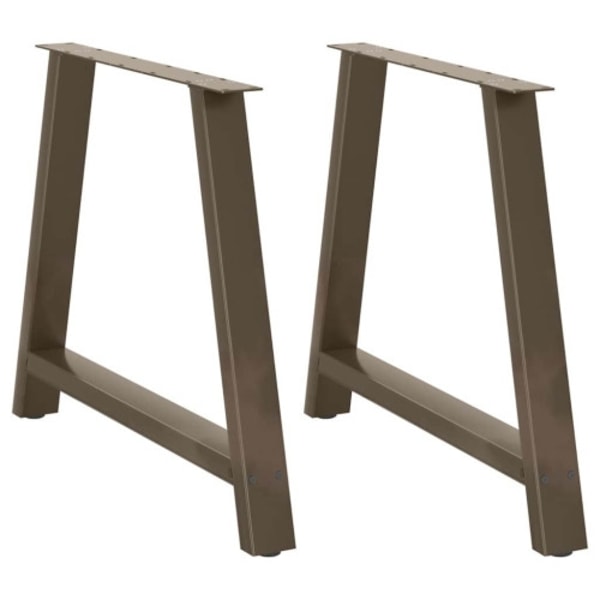 Matbordsben A-formade 2 st 90x(72-73) cm stål
