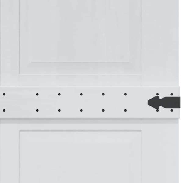 Ladugårdsdörr CORONA 100 x 210 cm Massiv furu Vit