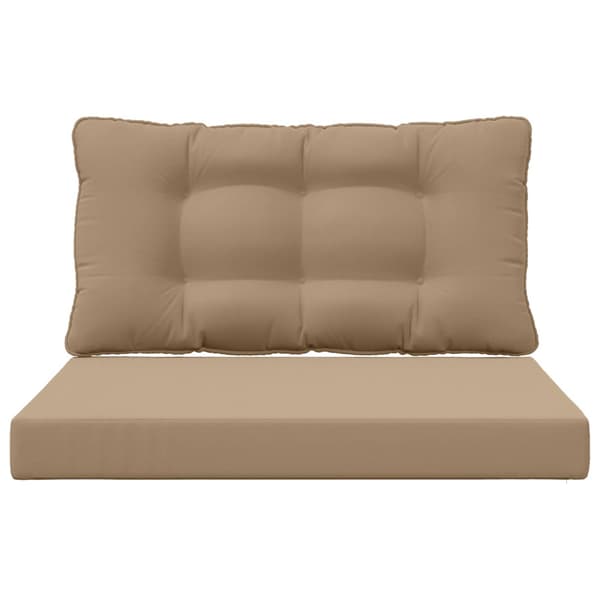 Utomhus Soffa Kudde 2 pcs Taupe Polyester