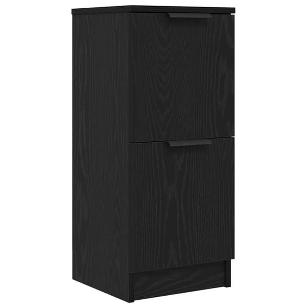 Sideboard Svart Ek 30 x 30 x 70 cm Konstruerat trä