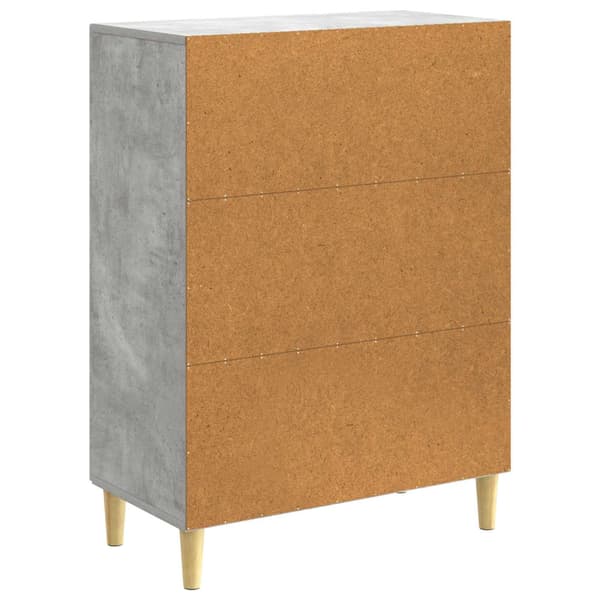 Sideboard Betonggrå 66 x 34,5 x 90 cm Konstruerat trä