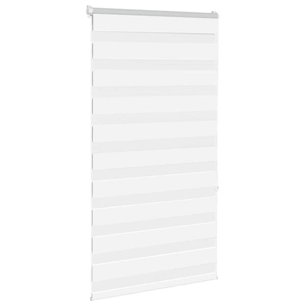 Rullgardin zebra vit 80x150 cm tyg bredd 75,9 cm polyester