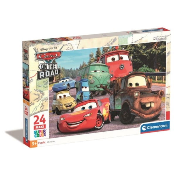 Clementoni - Puzzle Maxi, Disney Cars on the Road - (I-24239)