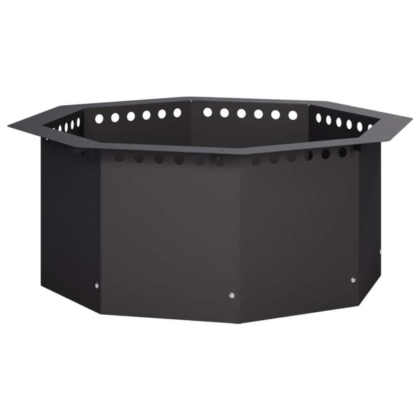 Eldstad ring Svart 60 x 60 x 25 cm Stål