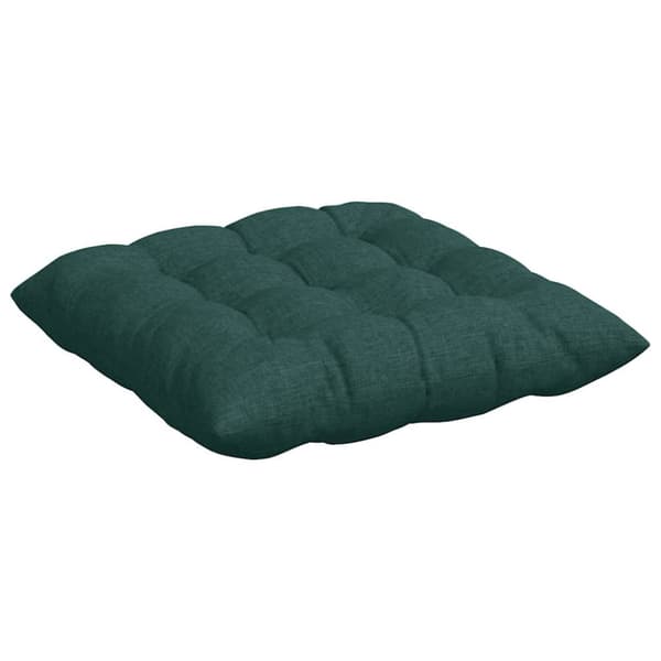 Sittkuddar 4 pcs Mörkgrön 40 x 40 x 6 cm tyg
