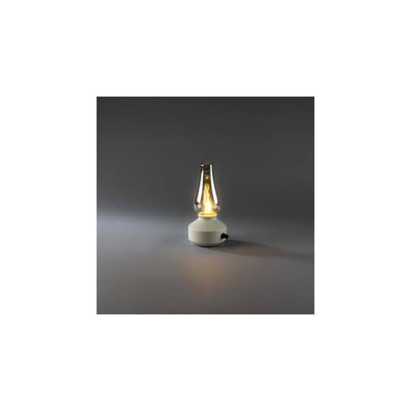 Lykta metall LED 24,5cm vit