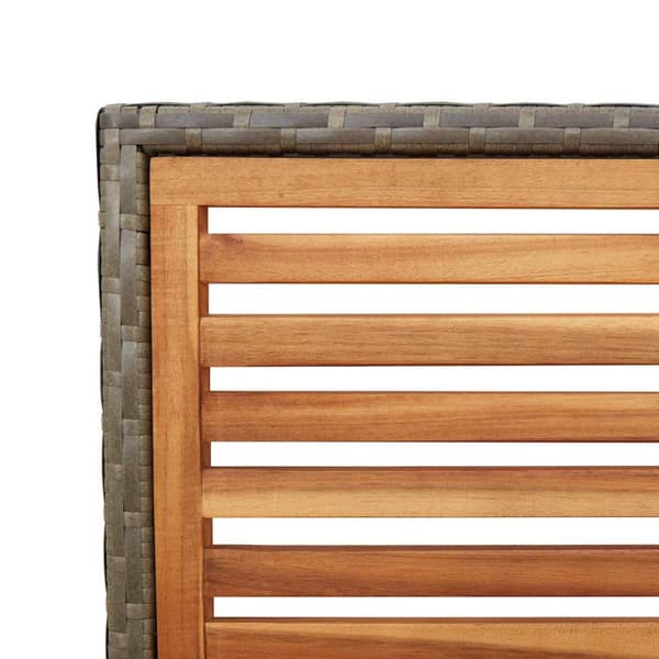 Trädgårds stapelbara stolar 4 pcs Brun och Grå 54 x 56 x 90 cm