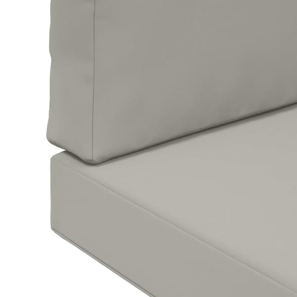 Utomhus Soffa Kudde 3 pcs Grå Polyester