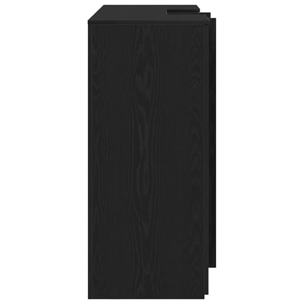 Receptionsdisk svart ek 155x50x103,5 cm konstruerat trä
