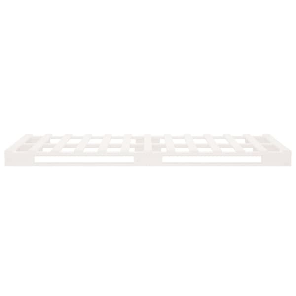 Sängram vit 90x190 cm massiv furu