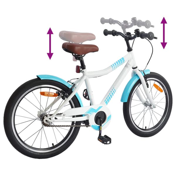 Barncykel 18 Tum för 5-7 år gamla Ljusblå