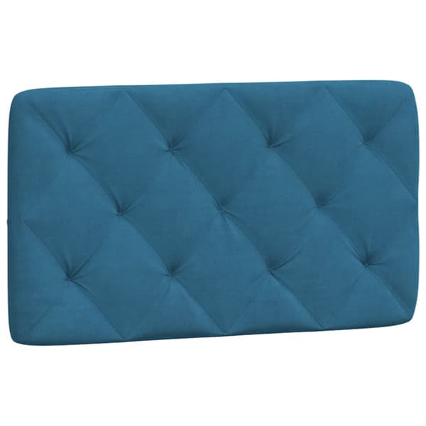 Headboard Cushion Blue 90 cm Velvet