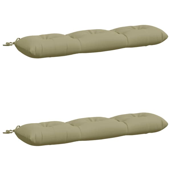 2-delade Bänk Kuddar VIANEN 100% Polyester Ljusgrön