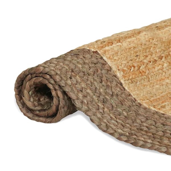 Områdesmattor Rektangulär Naturlig och grå 160 x 230 cm Jute