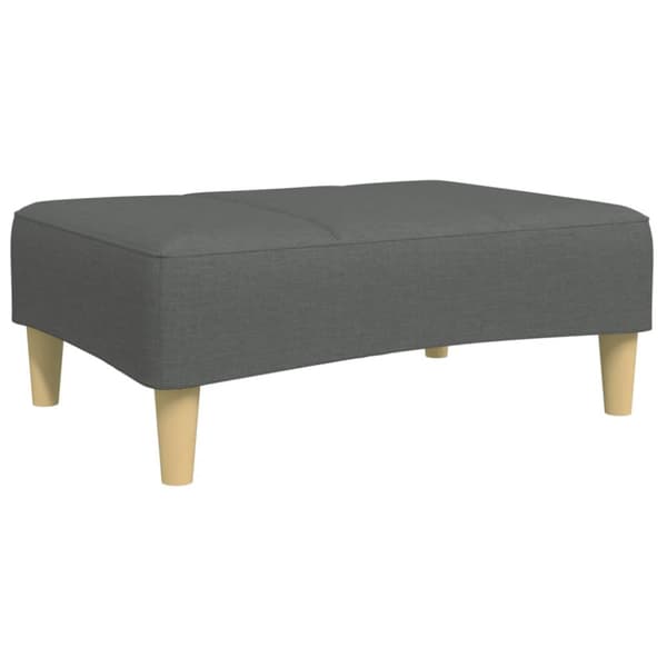 Fotpall mörkgrå 77x55x31 cm tyg