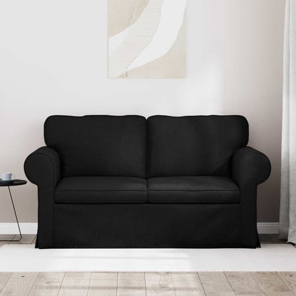 Soffa Svart 155 x 82 x 80 cm tyg