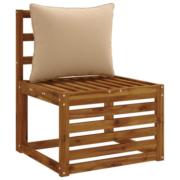 1-delad ryggkudde PUTTEN 100% Polyester Sand 60 x 40 x 15 cm