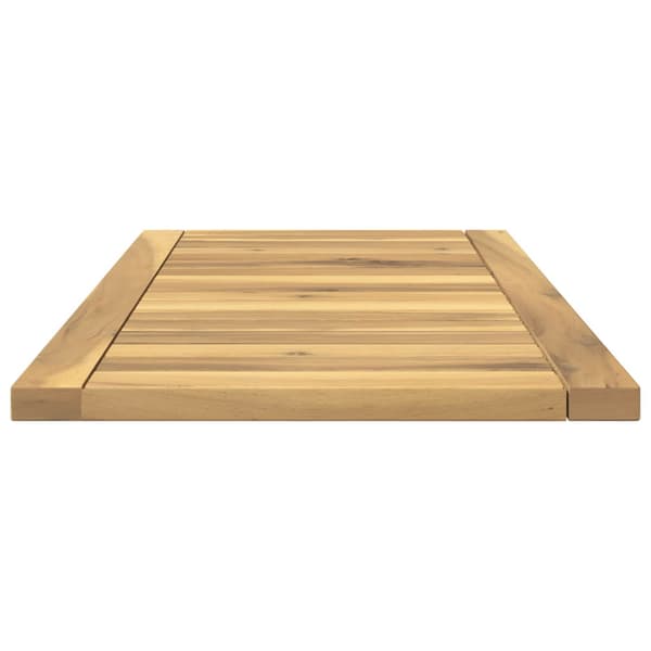 Bordsskiva 68,5 x 35 x 2 cm Rektangulär Massivt Akaciaträ Vit