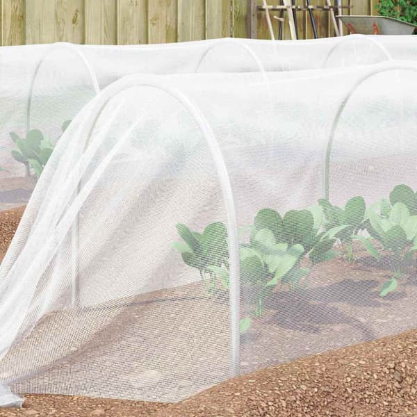 Insektsnät Vit 2 x 50 m polyeten