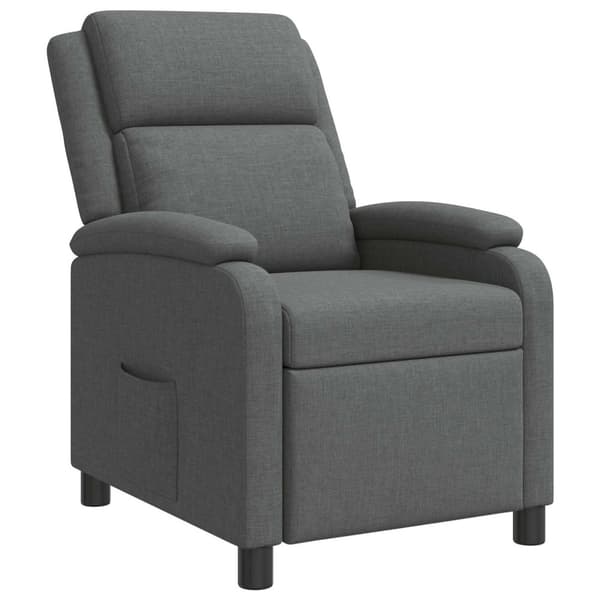 Recliner Mörkgrå Tyg