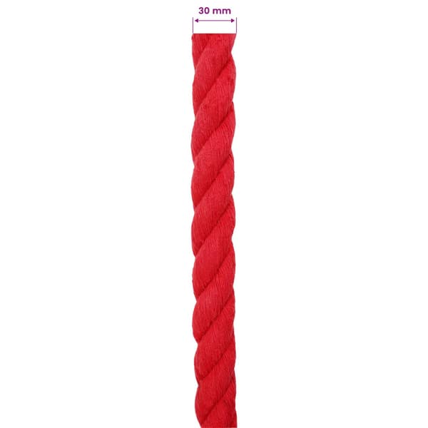Rep Röd 3 x 3 x 5000 cm Bomull