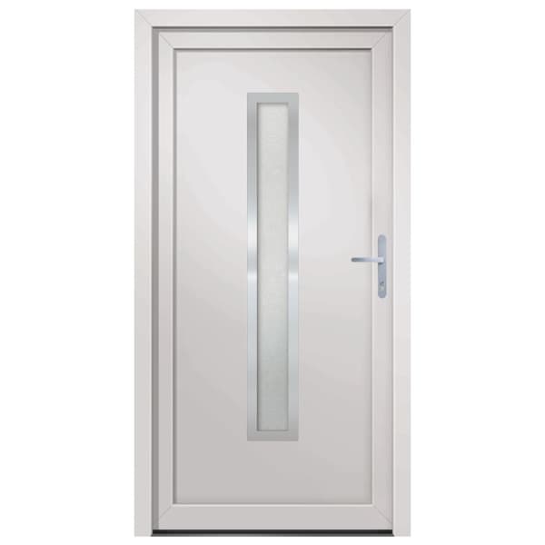 Ytterdörr vit 108x208 cm PVC