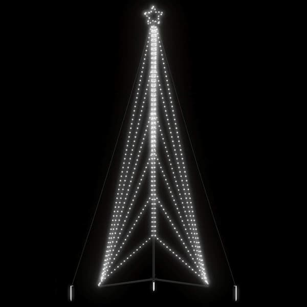 LED julgran 861 LEDs kallvit 478 cm