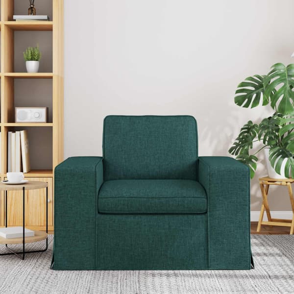 Soffa Mörkgrön 103 x 80 x 82 cm tyg
