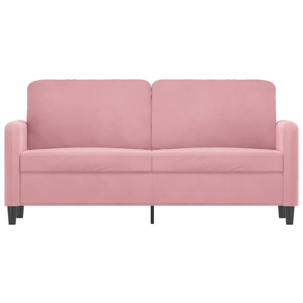 Soffa 2-sits rosa 140 cm sammet