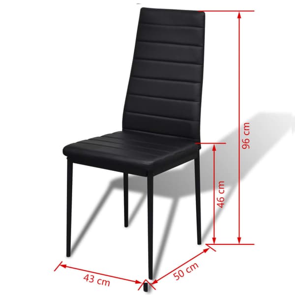Matsalsmöbelset 7 delar svart